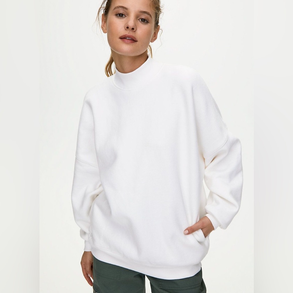 TNA | COZY FLEECE MEGA MOCK SWEATSHIRT
